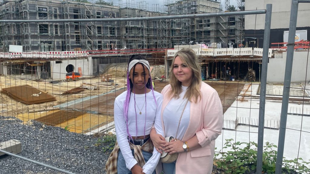 Baustelle der Lanstroper Wohnhöfe in Dortmund-Lanstrop