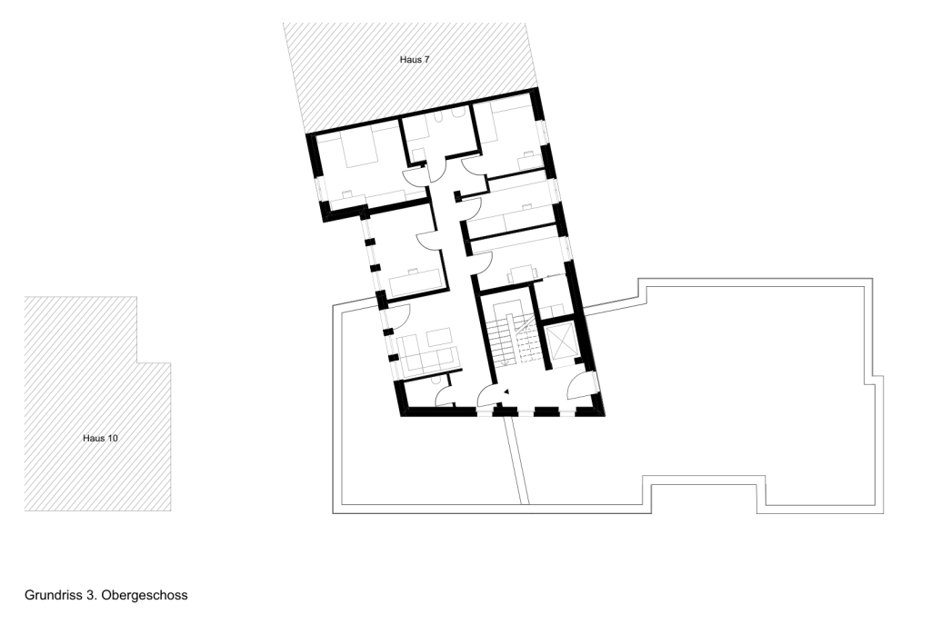 Haus 8 – Grundriss 3. Obergeschoss
